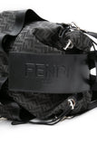 FENDI Black FF Jacquard Fabric Fendi Strike Medium Backpack