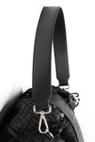 FENDI Black FF Jacquard Fabric Fendi Strike Medium Backpack