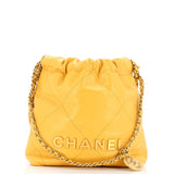 CHANEL 22 Chain Hobo Quilted Calfskin Mini