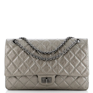 CHANEL Reissue 2.55 Flap Bag Quilted Metallic Aged Calfskin 226