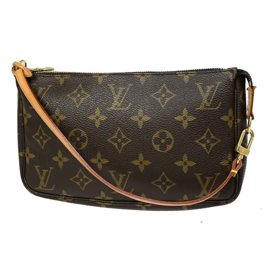 Louis Vuitton Pochette Accessoires  Canvas Clutch Bag