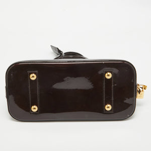 Louis Vuitton Amarante Monogram Vernis Alma Pm Bag..