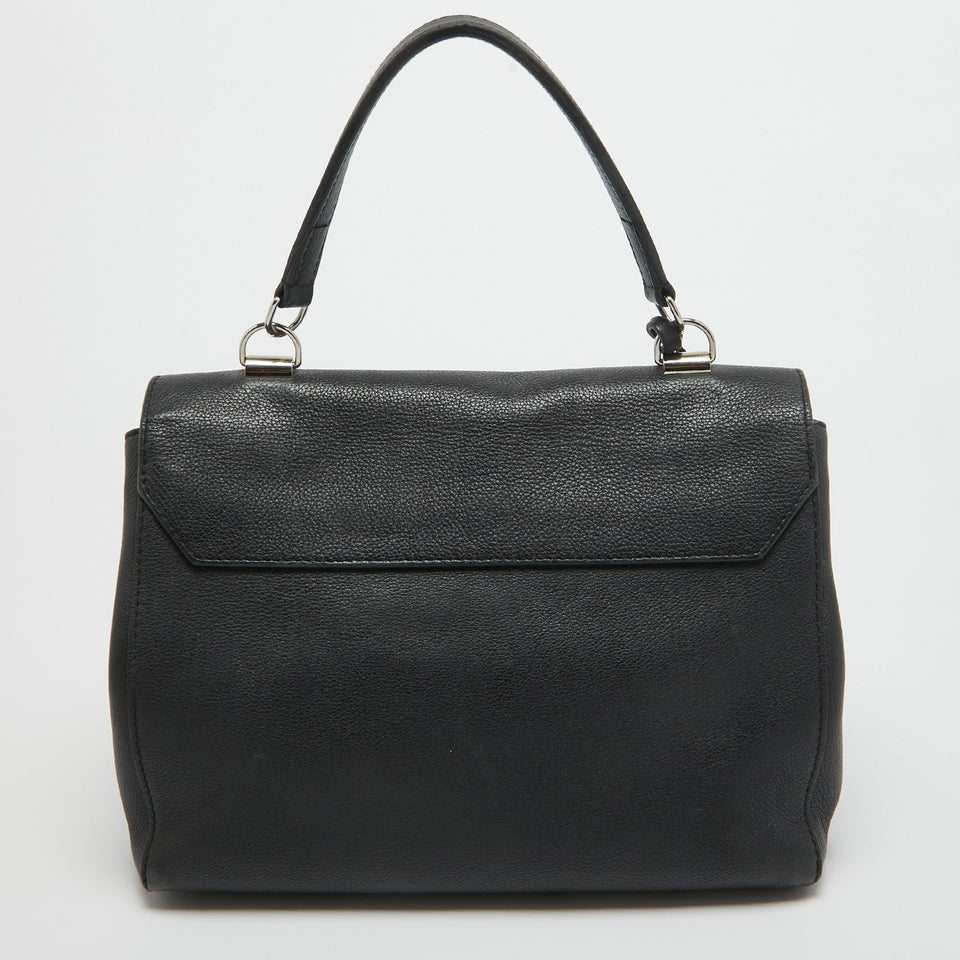 Louis Vuitton Black Leather Lockme Ii Bag