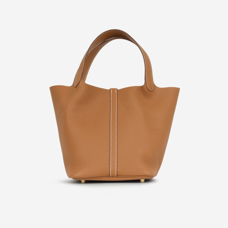 Hermès Picotin 22 Gold Clemence GHW (NWT)