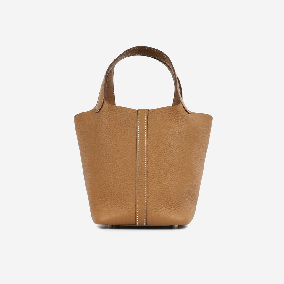Hermès - Picotin 18 - Gold Clemence Leather GHW - Brand New - 2024
