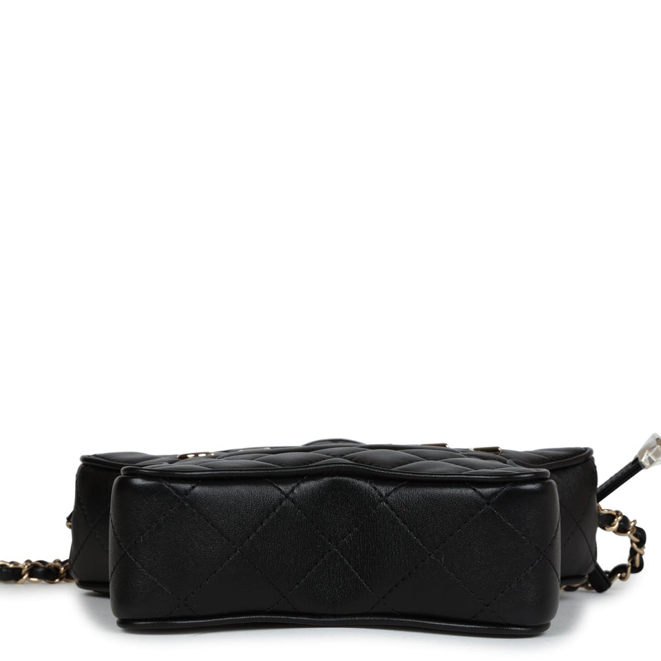 Chanel Star Bag Black Lambskin Light Gold Hardware