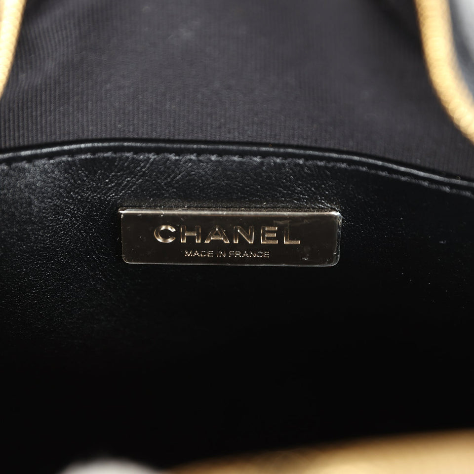Chanel Star Bag Black Lambskin Light Gold Hardware