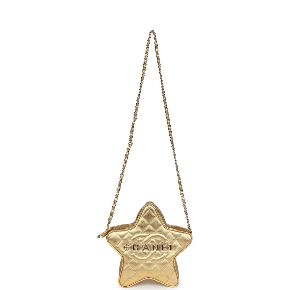 Chanel Star Bag Metallic Gold Lambskin Gold Hardware