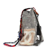 Chanel Graffiti Backpack Grey Multicolored Canvas Silver Hardware - Payment 1