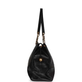 Vintage Chanel Supermodel Tote Black Caviar Gold Hardware