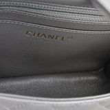Mini Square Classic Flap - Grey Lambskin