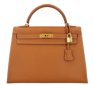 HERMES - KELLY 32 EPSOM SELLIER GOLD ON GOLD GHW