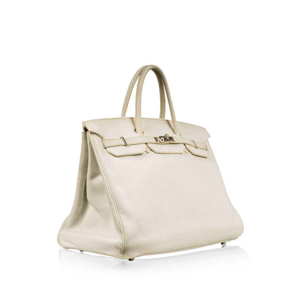 Birkin 40cm - White Togo - PHW