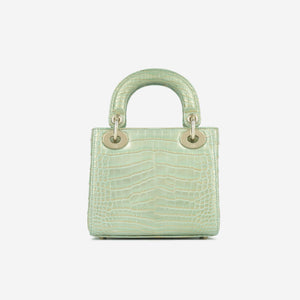 Mini Lady Dior - Green/Gold Crocodile