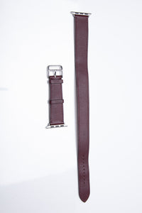 HERMES Purple Leather Apple Watch Band 38MM