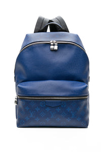 LOUIS VUITTON Taigarama Monogram Cobalt Discovery Backpack PM