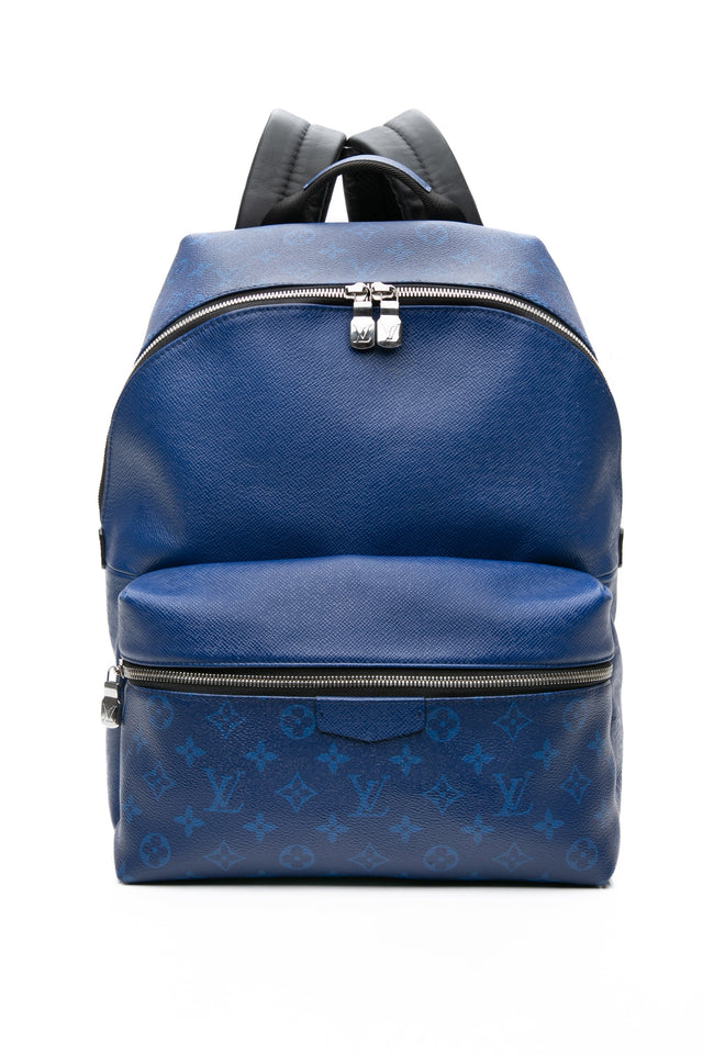 LOUIS VUITTON Taigarama Monogram Cobalt Discovery Backpack PM