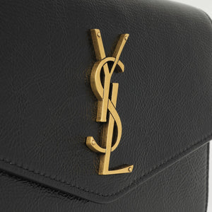 Saint Laurent - Uptown Chain Wallet - Black Calfskin GHW -