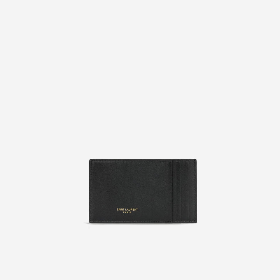 Saint Laurent - Uptown Chain Wallet - Black Calfskin GHW -