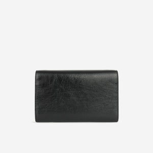 Saint Laurent - Uptown Chain Wallet - Black Calfskin GHW -