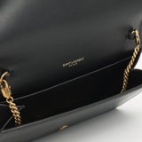Saint Laurent - Uptown Chain Wallet - Black Calfskin GHW -