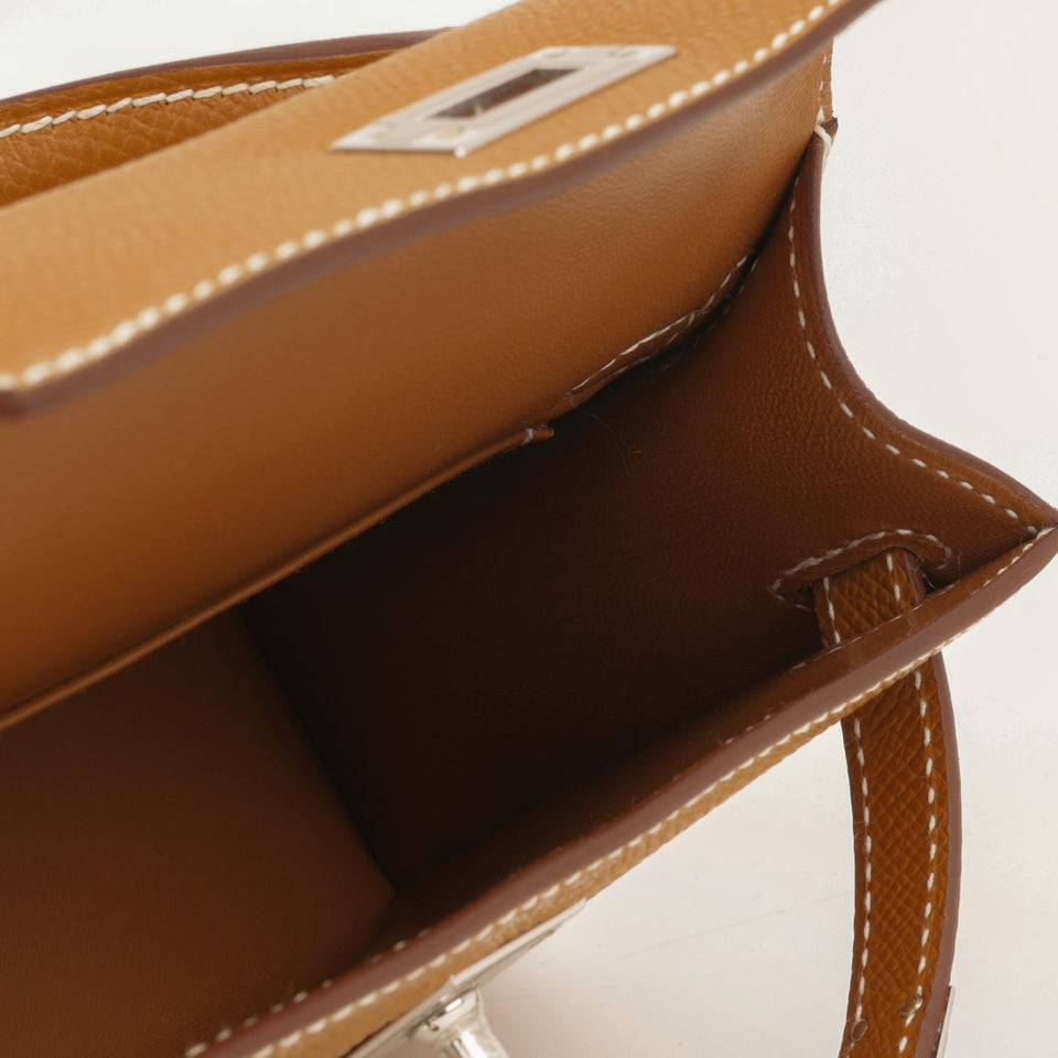 Hermès Mini Kelly Gold Epsom PHW (NWT)
