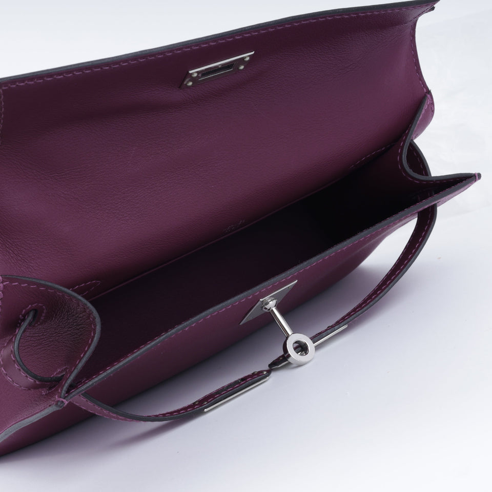 Hermès Kelly Pochette - Anemone Swift | Palladium Hardware