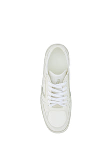 Fendi Elegant Low Top Calfskin Sneakers in Men's
