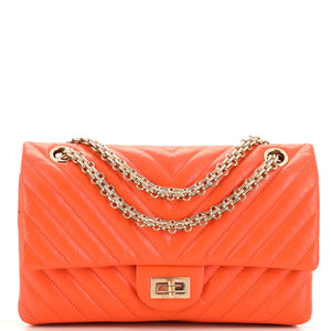 CHANEL Reissue 2.55 Flap Bag Chevron Aged Calfskin 225